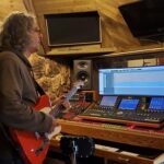 Laying down some guitar